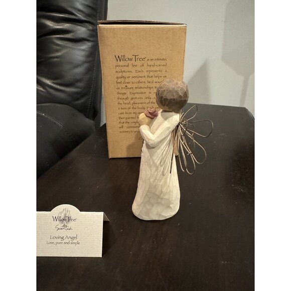 Willow Tree Loving Angel Figurine Rose 2002 Susan Lordi Demdaco - Picture 2 of 4